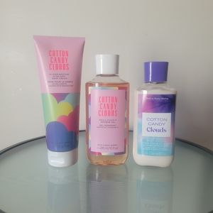 Cotton candy clouds set